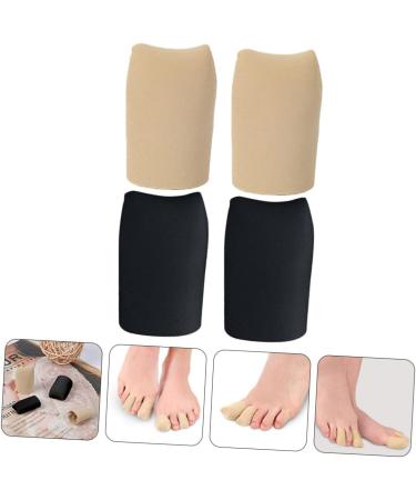 Silicone Gel Big Toe Caps - 2 Pairs Breathable Protective Guards 4x2.5cm - Buy Online on SooperMarket.com