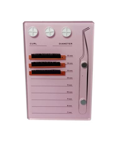 Acrylic Eyelash Grafting Pallet with Glue Cups and Storage Gasket Pads - Pink - Buy Online on SooperMarket.com