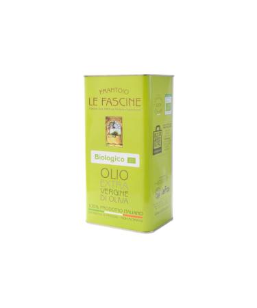 Le Fascine 100% Italian Bio-Pugliese Proven al Native Olive oil specially made from Provencal individual variety (Peranzane) (3-liter dose) 3 l (1 Pack) can