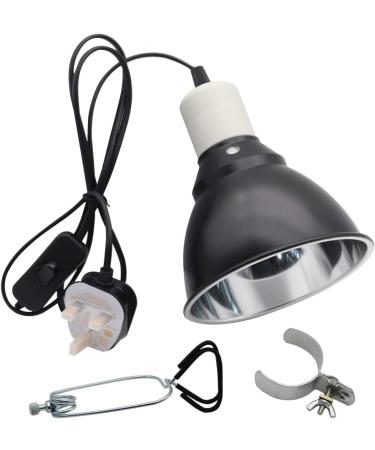 Hisunfarm Reptile Pet Heat Lamp Holder with Clip | 300 Watt UVA/UVB Bulb Guard for Lizard, Turtle, Snake, Spider & Chick - Buy Online on SooperMarket.com