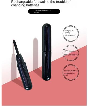 Dawafit Portable Electric Eyelash Curler Electric Eyelash Curler USB Rechargeable Long-Lasting Electric Makeup Tools - Buy Online on SooperMarket.com