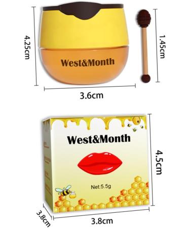 Healeved Moisturizing Lip Mask Hydrating Lip Balm Chapped Lips Mask Honey Lip Balm Overnight Lip Mask Hydrating Lip Mask Hydrating Lip Sleeping Mask At Night Facial Mask Supplies Miss Wax - Buy Online on SooperMarket.com