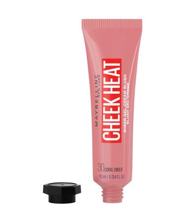 Buy Maybelline Cheek Heat Blush No. 30 Coral Amber - Water-Based Gel Formula Glossy Finish | International Shipping - Buy Online on SooperMarket.com