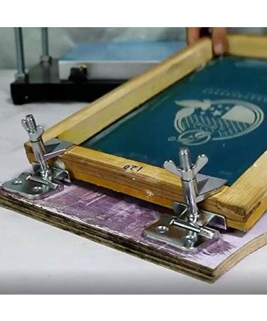 2 Pcs Silk Screen Printing Hinge Clamps - DIY Tool for Fixing Mesh on Frame Machine | 4 Screws Included - Buy Online on SooperMarket.com