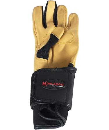 HILASON Pro Rodeo Bull Riding Gloves Genuine Leather Tan Left Hand Size 8 - Buy Online on SooperMarket.com