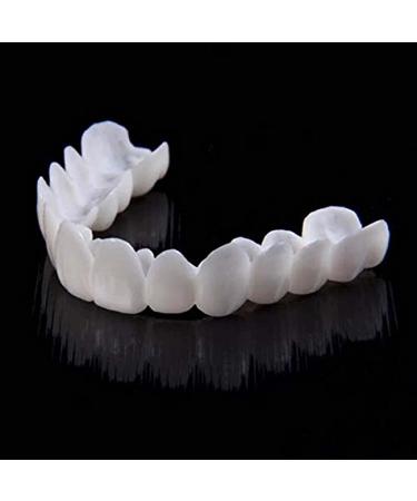 Fake Teeth, 6 PCS Cosmetic Denture Veneers for Upper and Lower Jaw, Natural Shade Fake Veneer, Denture Decorations for Christmas and Daily Life Q03