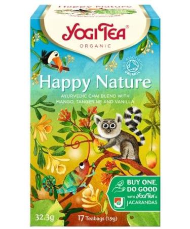 Yogi Tea Happy Nature Chai Blend with Mango Tangerine and Vanilla 17bags (32.3g) Buy One Do Good