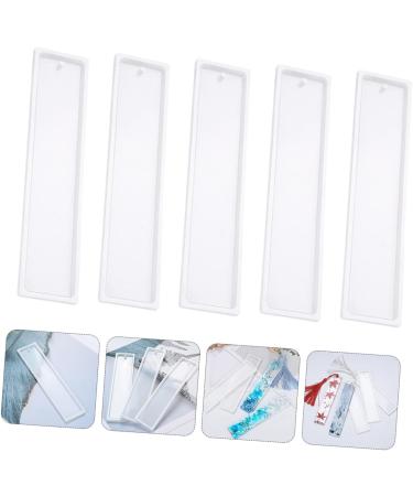 Operitacx 15pcs Silicone Mold Epoxy Resin Diy Crystal Epoxy Mold Soap Molds Blank Bookmark Mould Books Simple - Buy Online on SooperMarket.com