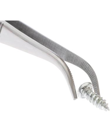 SE 3.5 Stainless Steel Curved Splinter Tweezers - Precision-Pointed Tweezers for Splinter Removal - Buy Online on SooperMarket.com