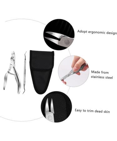 DRESSOOS 1 Set Manicure 2-piece Set Home Nail Pliers Thick Toenails Nipper Ingrown Toe Nipper Nails Kits Pedicure Nursing Trimmer Toenail Clipper Stainless Steel Double Head Finger Pliers - Buy Online on SooperMarket.com