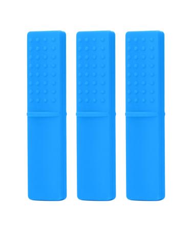 Baby Teether Boilable Infant Teether Chew Toy Dishwasher Safe Gum Massage for Autism Blue
