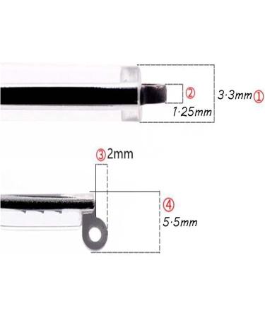 Ranara Glasses End Spikes Replacement - Clear Pink Plastic Legs & Accessories for Glasses Repair - 1 Pair - Buy Online on SooperMarket.com