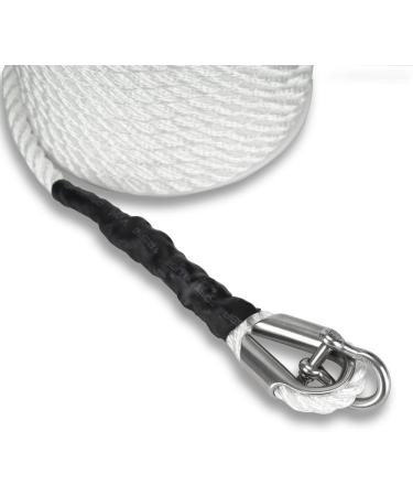 Nylon 3 Strand Anchor Rope 3/8 Inch 100FT/150FT White - Marine System - Buy Online on SooperMarket.com
