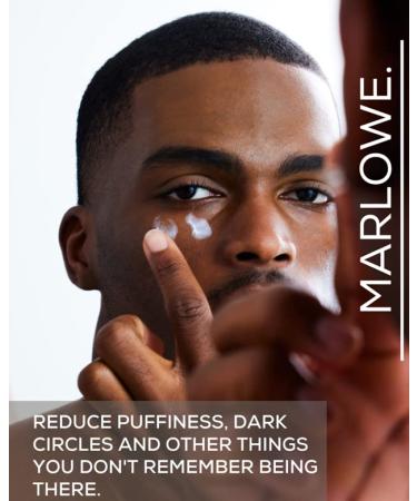 MARLOWE No. 127 Men's Eye Cream - Vitamin C, Caffeine, Squalane - Targets Puffiness, Wrinkles & Dark Circles - 0.5 FL Oz - Buy Online on SooperMarket.com