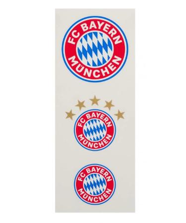 FC Bayern Munich sticker - logo - set of 3 stickers FCB Plus - free 1 x FCB autograph card of our choice