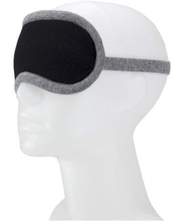 Jet&Bo 100% Pure Cashmere Eye Mask in Black & Gray Gift Box - Buy Online on SooperMarket.com