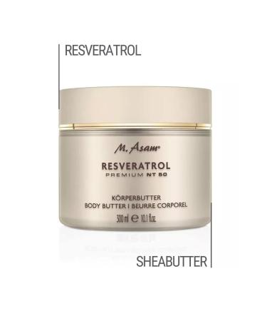 M. Asam Resveratrol Premium NT50 Body Butter (300ml) - Rich Moisturizer for Smooth Radiant Skin | Ideal for Normal & Very Dry Skin - Buy Internationally - Buy Online on SooperMarket.com