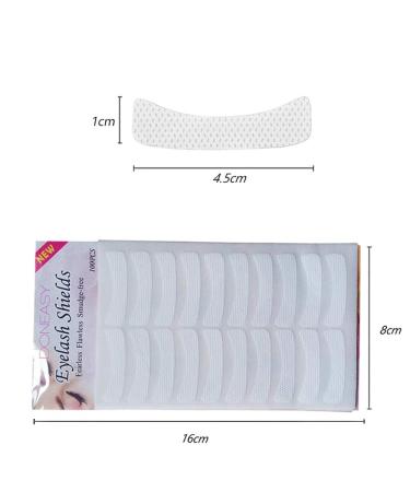 200PCS Kalolary Eyeshadow Shields & Eyelash Pads - Disposable Makeup Stencils for Extensions, Perming, Tinting - Buy Online on SooperMarket.com