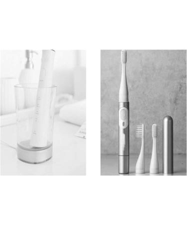 Elzey Electric Toothbrushes - 2-Piece Wall-Mounted Holder | Creative Bathroom Storage Frame - Buy Online on SooperMarket.com