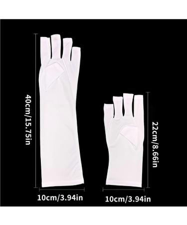 dijiusidy 1 Pair Manicure Protection Glove Hands Sun-proof Protector Non-slip Nail Art Gloves for Professional Short - Buy Online on SooperMarket.com