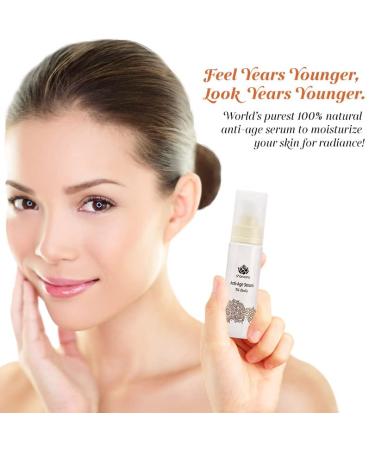 Shankara Ageless Vitamin C Serum - Hydrating Herbal Neck & Face Serum for Dark Spots Fine Lines & Wrinkles - Cruelty-Free & Fragrance-Free (30ml - Buy Online on SooperMarket.com