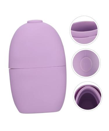 Balacoo Silicone Face Ice Roller - Cooling Facial Massage Globes for Eyes - Purple Silica Gel - 11.5x7cm - Buy Online on SooperMarket.com