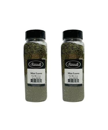 Sanniti Crushed Mint Leaves, 6 oz (Pack of 2)