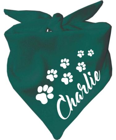 Dog triangular scarf (colour: turquoise) (size 2 (68 cm)) name of the dog 68 x 20 turquoise