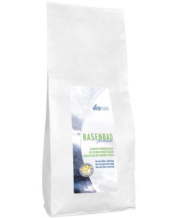 VICOPURA Base Bath Premium alkaline bath salt for cellulite fasting sports deacidification dry skin 1200g refill