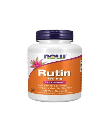Now Foods Rutin 450mg 100 Vegan Capsules Bioflavonoid