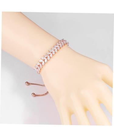 PACKOVE High-end Simple Bracelet Adjustable Bracelet Metal Bracelets Enamel Teakettle World Map Wall Clock Crystal Bracelet Tennis Wristband Bracelets for Girls Accessories Zircon Wedding - Buy Online on SooperMarket.com