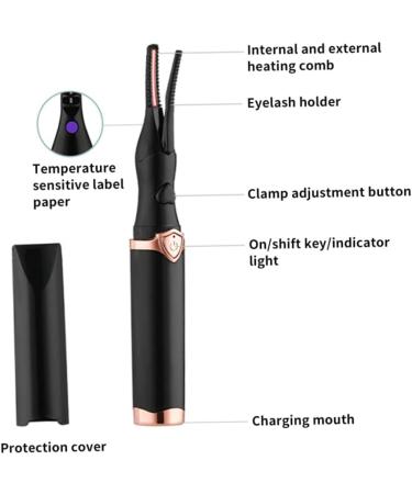 Buy Heated Eyelash Curler - Electric Rechargeable Lash Curler for Long-Lasting Makeup | Best Eyelash Curler for Women - Buy Online on SooperMarket.com