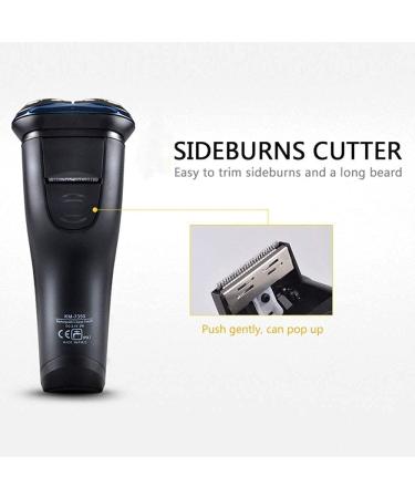 GeRRiT Electric Shaver | Rechargeable 3D Rotary Razor with Pop-Up Trimmer | IPX7 Waterproof for Ultimate Grooming - Buy Online on SooperMarket.com