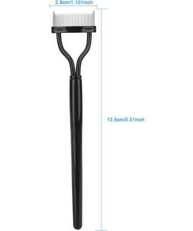Eyelash Comb Separator Eyelash Eyebrow Brush Mascara Brush and Comb Eyelash Separator with Comb Sleeve Curved Design Makeup Brush Tool - Buy Online on SooperMarket.com