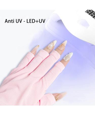 FIOERDTUIE Nail Art Glove Manicure Supplies Hand Protector Protective Gear Multifunctional Compact Size Simple Operation Nail Art Glove Pink - Buy Online on SooperMarket.com