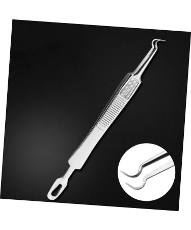 FOYTOKI 6 Pcs Clip Pimple Tweezers Mole Removal Scissor Blackhead Tweezers Kit Silver Stainless Steel - Buy Online on SooperMarket.com