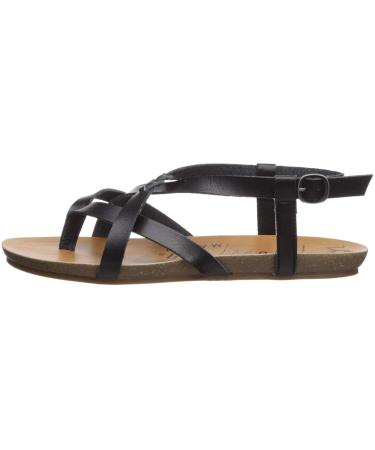 Blowfish Malibu Women's Granola-b Flat Sandal Medium 5.5 UK Black Dyecut