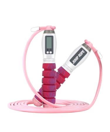 Workout Jump Rope with Counting ,9.85ft Adjustable Skipping Rope with Calorie Counter,Tangle-Free Rapid Speed Exercise Jumping Rope for Women, Men, Kids for Fitness, Workout, Gym