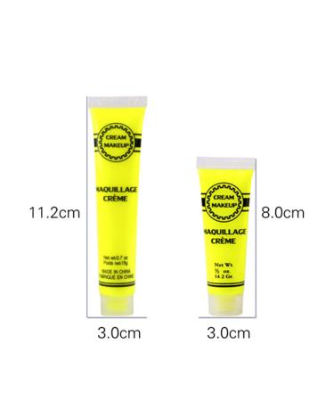 Glow-in-the-Dark Halloween Makeup Set - UV Blacklight Face & Body Paint (6 Tubes) for Festival Fun - Buy Online on SooperMarket.com