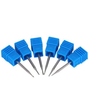 6pcs Tungsten Steel Electric Nail Art Drill Heads | Manicure Grinding Tools - 1.4mm - Buy Online on SooperMarket.com