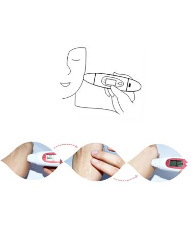 Baluue 3 1 Digital Facial Moisture Meter Digital Skin Detector Pen Water Oil Tester Analysis Sensor White - Buy Online on SooperMarket.com