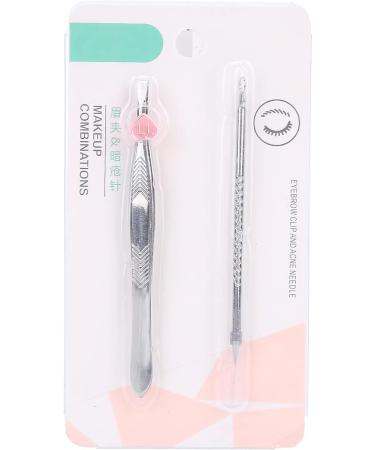 Eyebrow Tweezer & Pimple Popper Tool | Anti-Slip Handle for Comfortable Grasp | Facial Freckle Removal - Buy Online on SooperMarket.com