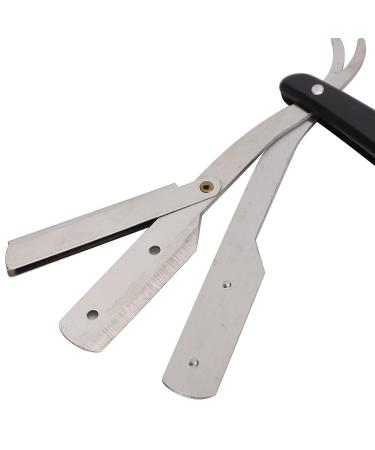 Professional Foldable Beard Razor Set - 2pcs Manual Shaving Tool for Precision Grooming - Buy Online on SooperMarket.com