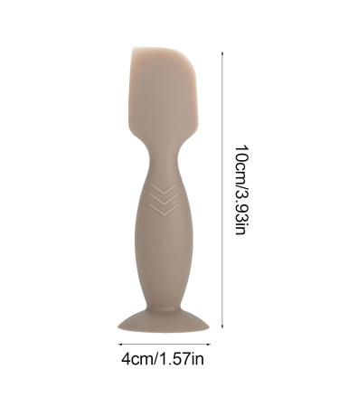 Aznever Baby Diaper Cream Applicator - Soft Silicone Spatula with Suction Cup Base | Safe & Smooth Diaper Cream Patch in Khaki for Easy Application - Buy Online on SooperMarket.com