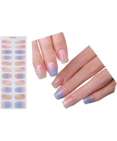 Ruarby Long French False Nails Stick On Nails Nail Gradient Press on Nails DIY Art Accessories Display for Personal Style - Buy Online on SooperMarket.com