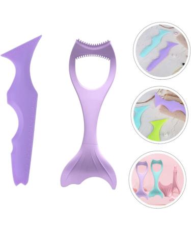 Housoutil 2pcs Heated Lash Curler Eyeshadow Make up Aids Make up Stencils Eyeliner Aid Mascara Heating - Buy Online on SooperMarket.com