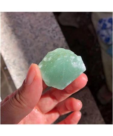 for raw Crystals Minerals Gemstone Natural Green Rough Stone for Home Decoration 100g 30-50mm - Buy Online on SooperMarket.com
