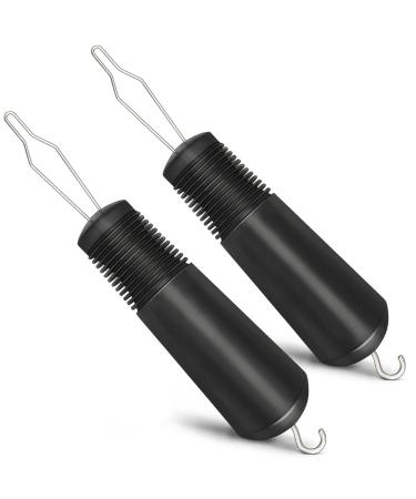 tesrgre 2Pcs Dress Zipper Pull Helper with Non-Slip Grips to Help with Shirts Coats Button Hook Aids for the Elderly and Arthritic