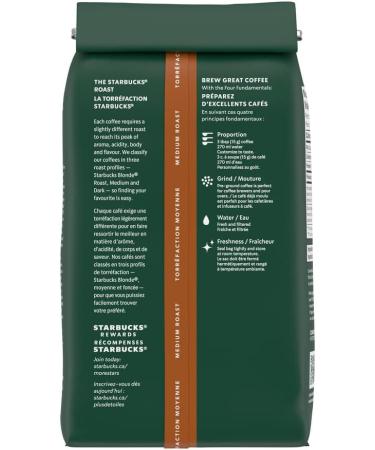 Starbucks House Blend Medium Roast Ground Coffee 340g Bag (Pack of 6) - Buy Online on SooperMarket.com