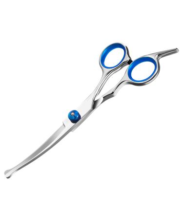 Jostift Dogs Scissors fur scissors for dogs and cats curved scissors dog cherry set professional round grooming scissors cat care scissors dog care scissors for cats and other pets blue